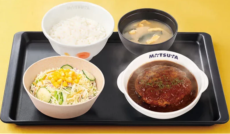 松屋漢堡排定食